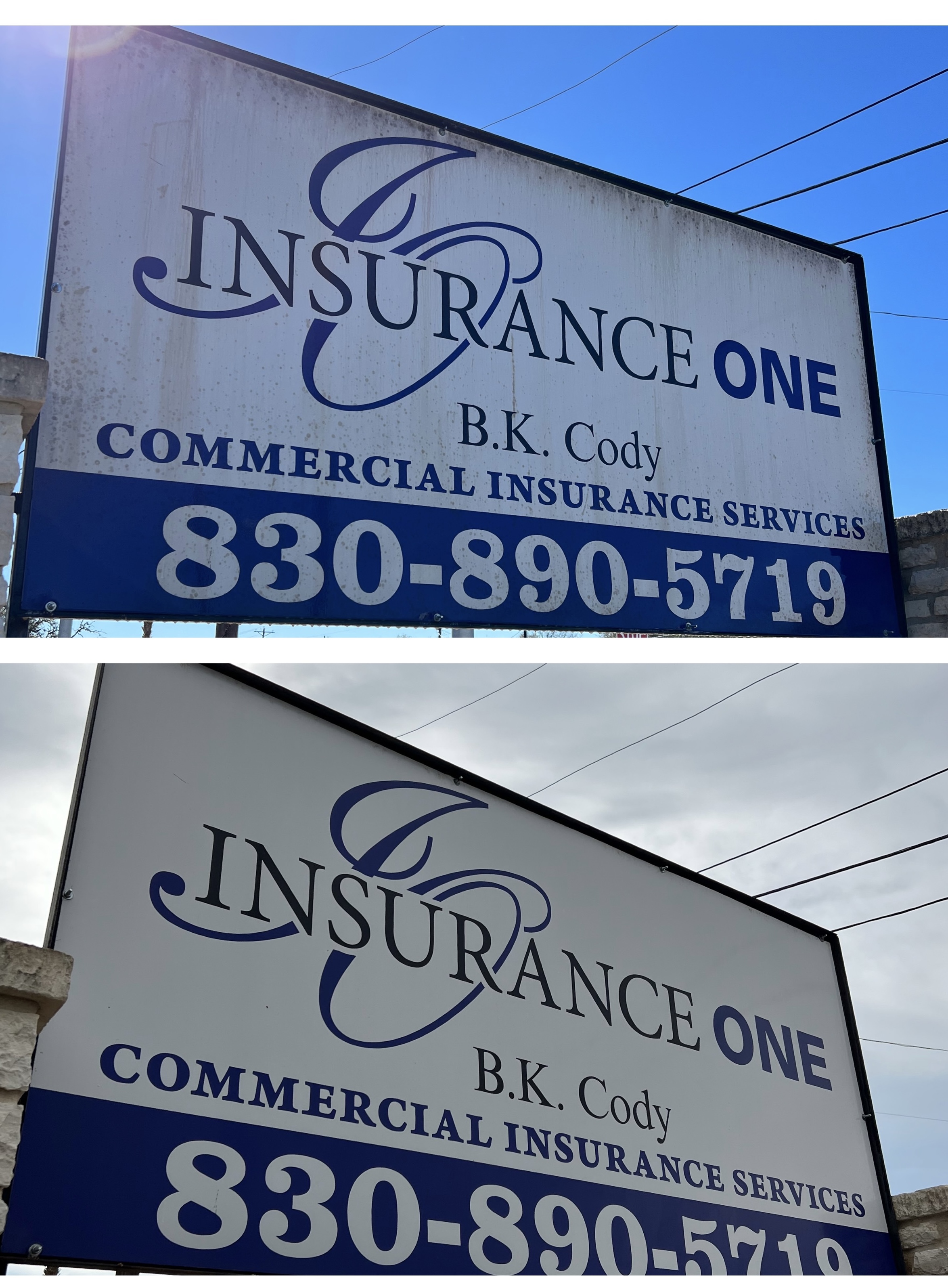 Commercial Sign Cleaning in Abilene, TX